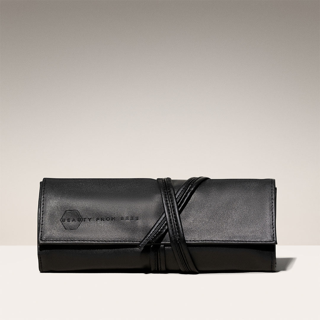 Beauty From Bees 7-Piece Makeup Brush Roll