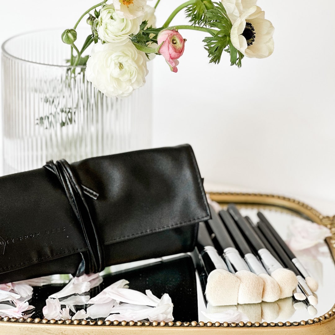 7-Piece Makeup Brush Roll