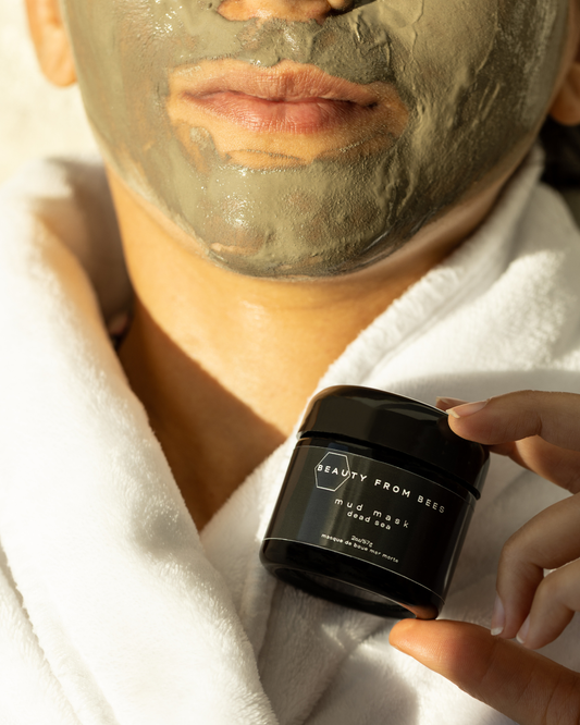 Beauty from bees dead mud sea mask